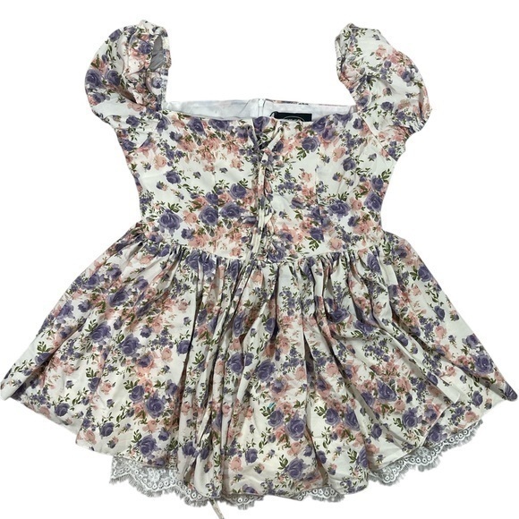 Cider NWT Floral Corset Top Romper - Picture 1 of 8